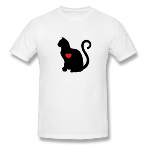 Camisa gato coração
